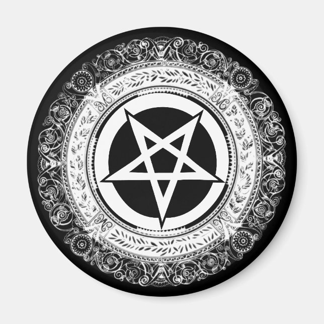 Íman Pentagrama do ornamentado (Frente)