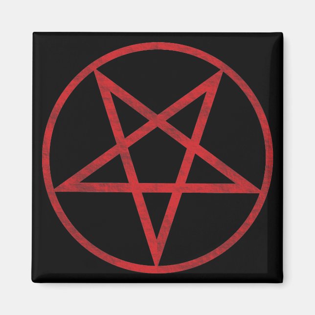 Íman Pentagrama Vermelho (Frente)