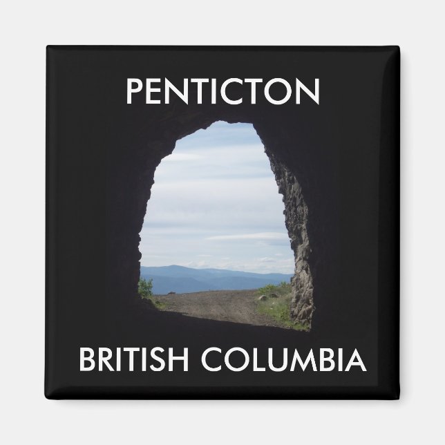 Íman PENTICTON, Imã de geladeira BRITÂNICA DA COLUNA (Frente)