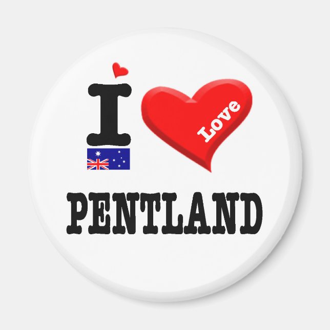 Íman PENTLAND - I Love (Frente)
