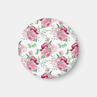 Íman peônias cor-de-água rosa