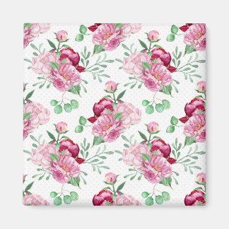 Íman peônias cor-de-água rosa