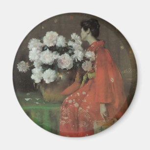 Íman Peônias por William Merritt Chase, Arte Fino Vinta