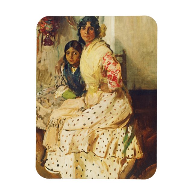 Íman Pepilla e sua filha, Joaquín Sorolla (Vertical)
