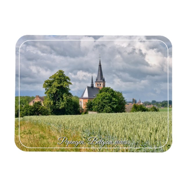 Íman Pepingen cidade na Bélgica, campo (Horizontal)