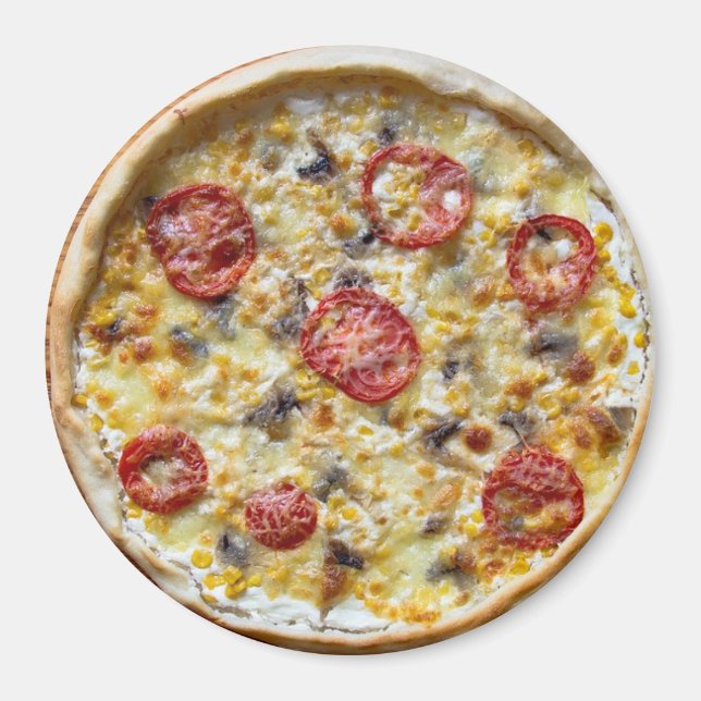 Íman Pepperoni Queijo Pizza Frigorífico Magnet (Frente)