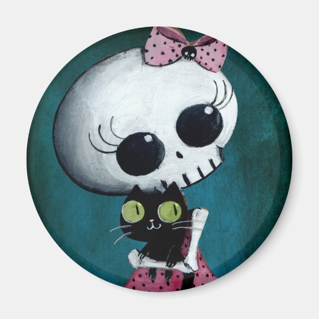 Íman Pequena Miss Morte - Bela Halloween (Frente)