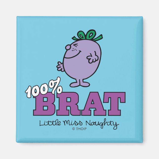 Íman Pequena Miss Naughty 100% Brat (Frente)