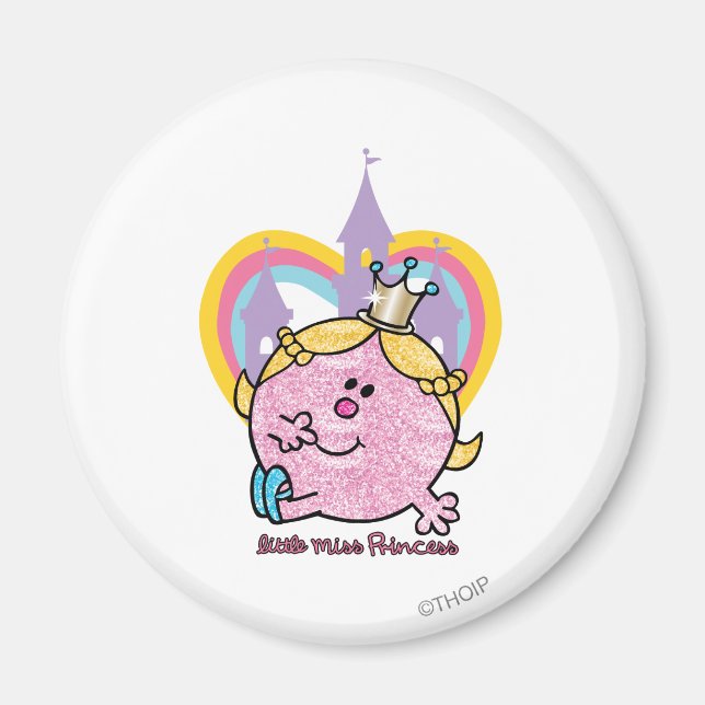 Íman Pequena Miss Princesa Posicionando Com Castle & He (Frente)