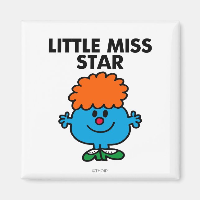 Íman Pequena Miss Star | Letra negra (Frente)