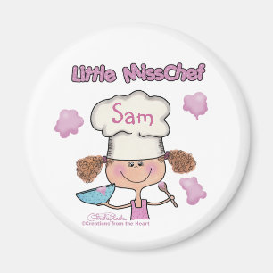 Íman Pequena Senhorita Chef Personalizar
