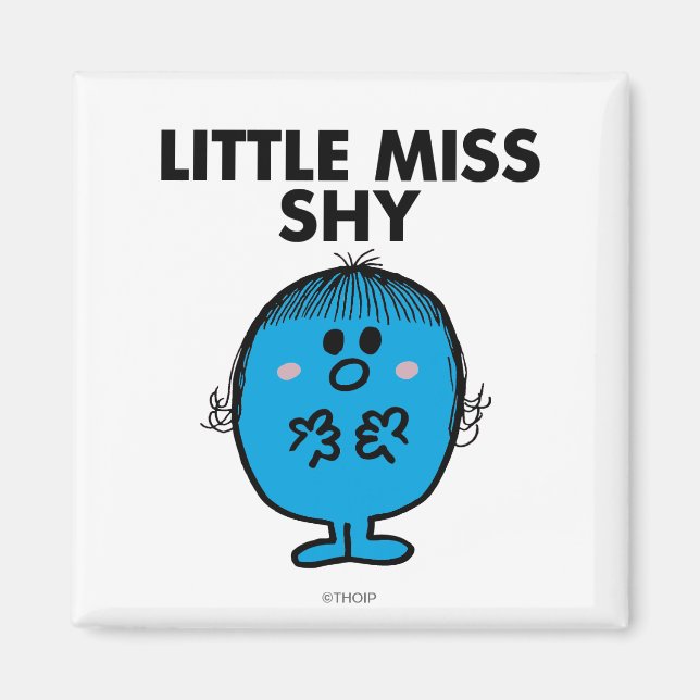 Íman Pequena Senhorita Shy | Letra negra (Frente)