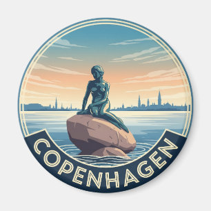 Íman Pequena Sereia Copenhagen Dinamarca Viagem