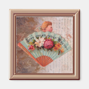 Íman Pequena vitoriana Impressão do ventilador feminino