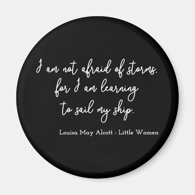 Íman Pequenas mulheres citando I - Estilo de Escrita Ma (Frente)