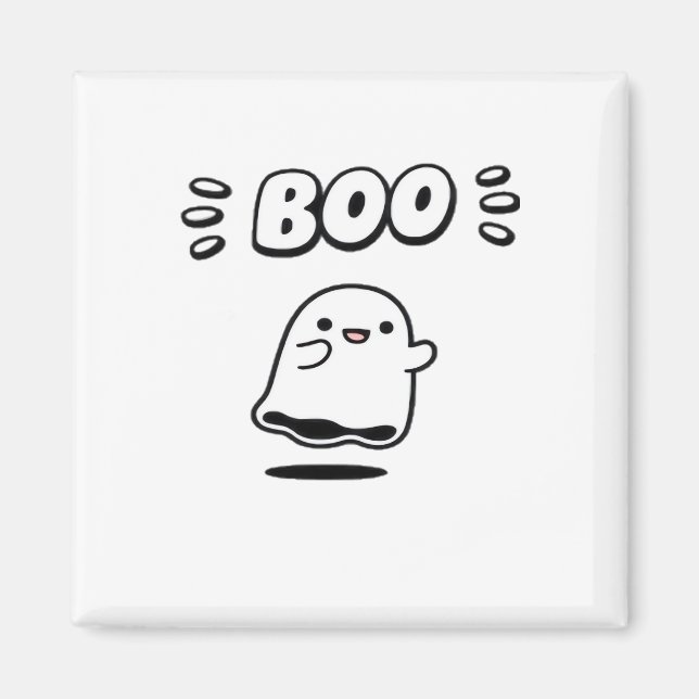 Íman Pequeno Boo Estilo Minimalista (Frente)