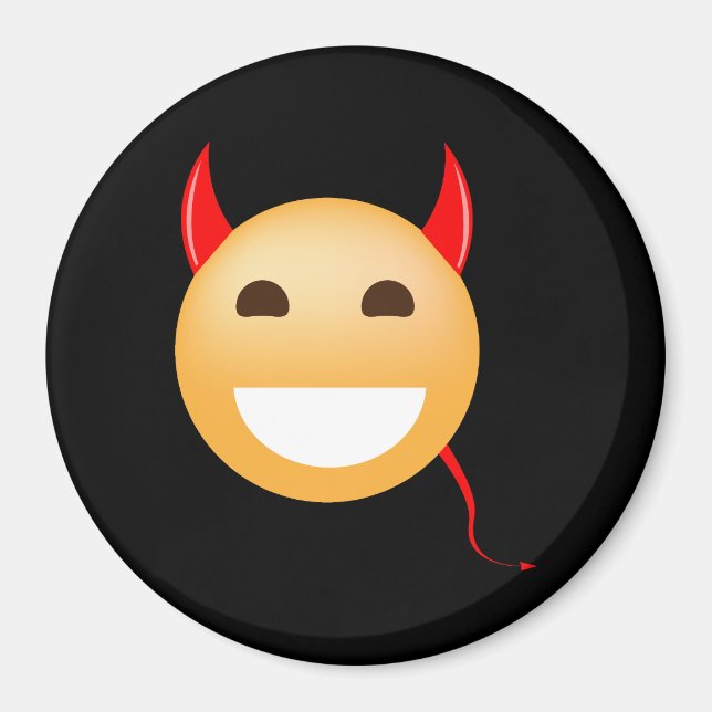 Íman Pequeno Diabo Emoji (Frente)
