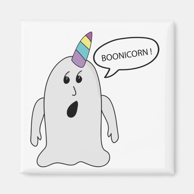 Íman Pequeno Fantasma de Boonicorn (Frente)