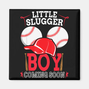 Íman Pequeno Garoto Slugger Chegando Em Breve Anúncio d
