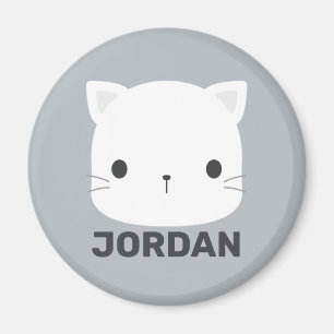 Íman Pequeno Gato Bonito com Nome Personalizado