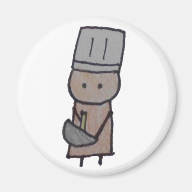 Íman Pequeno ímã de um padeiro (Frente)