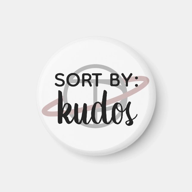 Íman Pequeno ímã "Sorte por: Kudos" (Frente)
