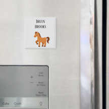 Pequeno nome personalizado de cavalo bonito