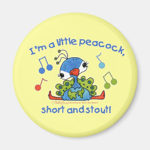 Íman Pequeno Peacock Curto e Stout