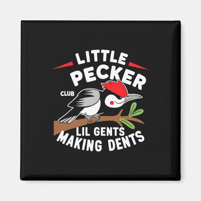 Íman Pequeno Pecker Club Lil Gents Fazer Dents Retro (Frente)