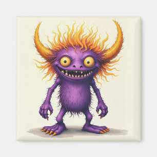 Íman Pequeno Roxo e Monstro Amarelo