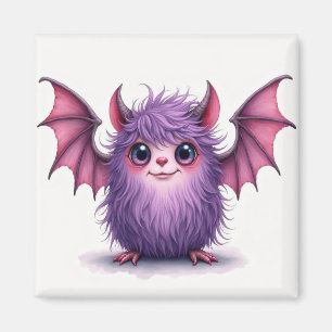 Íman Pequeno Roxo e Monstro Rosa