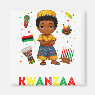 Íman Pequeno Senhor Kwanzaa Kinara Vela Afro-Americana