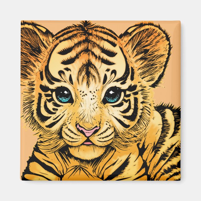 ÍMAN PEQUENO TIGRE (Frente)