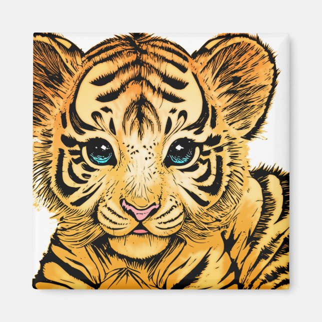ÍMAN PEQUENO TIGRE (Frente)