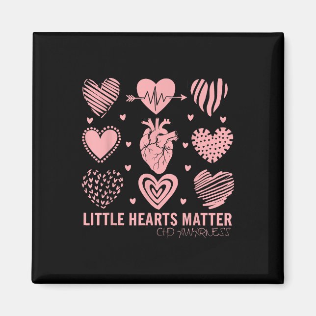 Íman Pequenos Corações Design de Consciência Chd Para A (Frente)