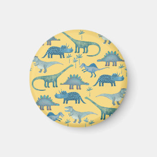 Íman Pequenos Dinossauros Amarelo