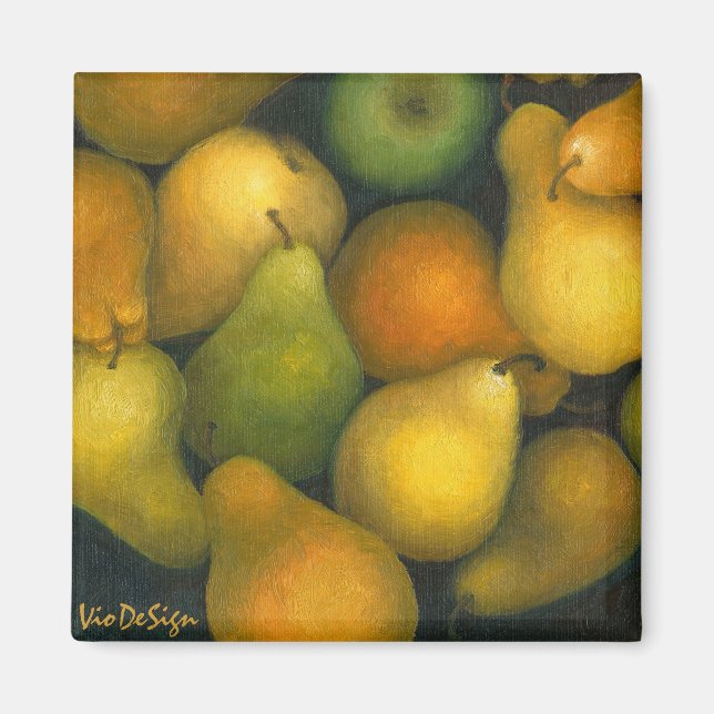 Íman peras de ouro (Frente)