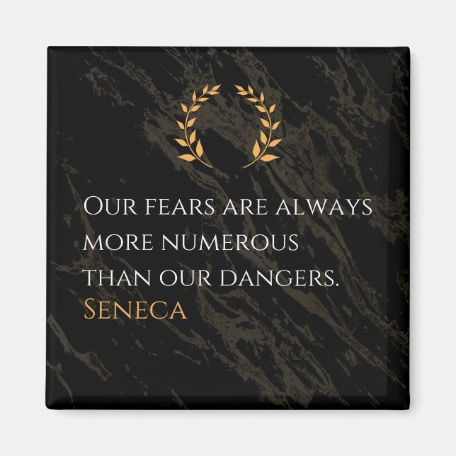 Íman Percepção do Seneca: Medos comparados aos perigos  (Frente)