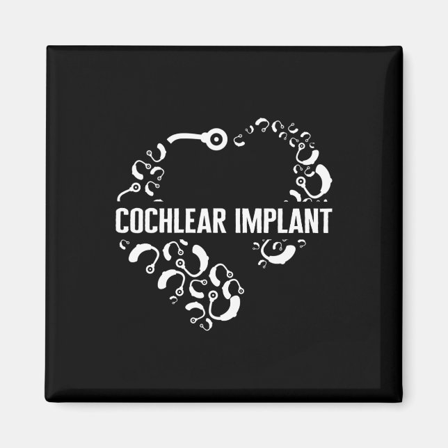 Íman Perda de consciência Amor Implante Coclear Asl Aud (Frente)