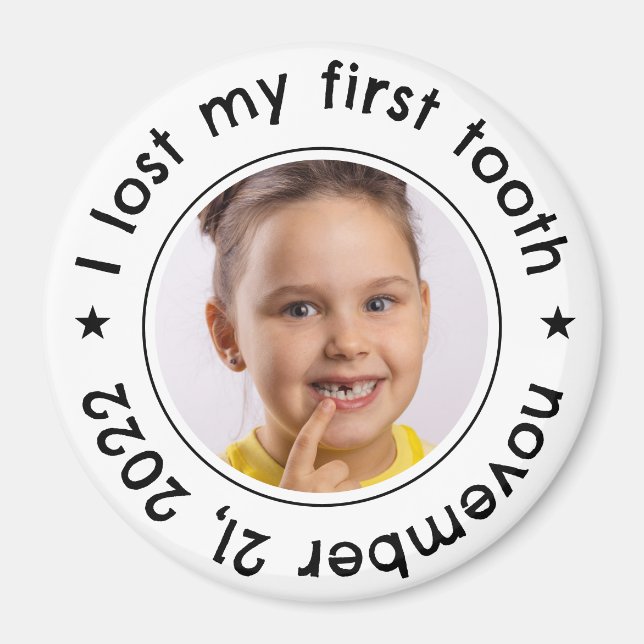 Íman "Perdi meu primeiro dente" Milestone Modern do Cri (Frente)