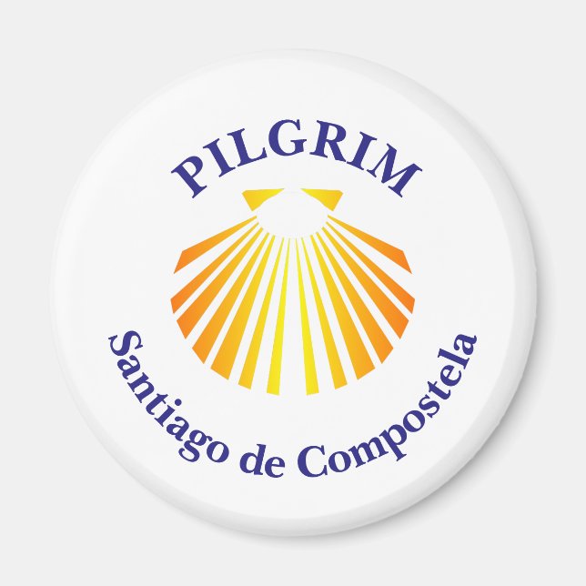 Íman peregrino do Caminho de Santiago (Frente)