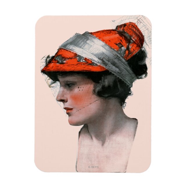 Íman Perfil da mulher (Vertical)