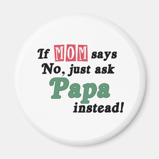 Íman Pergunte ao papai (Frente)