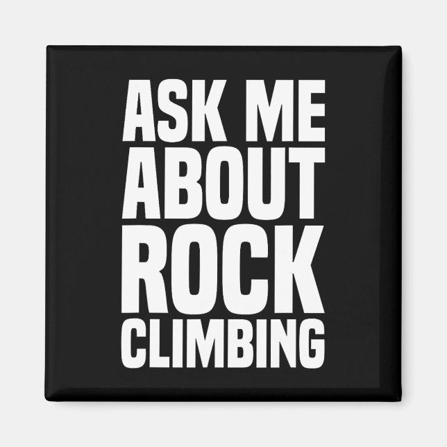 Íman Pergunte-me sobre Escalada para Amante de Escalada (Frente)