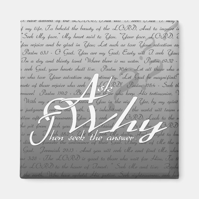 Íman Pergunte, procure, toque - Pergunte e depois procu (Frente)