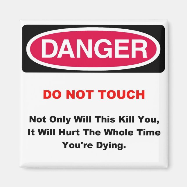 Íman Perigo Magnet (Frente)