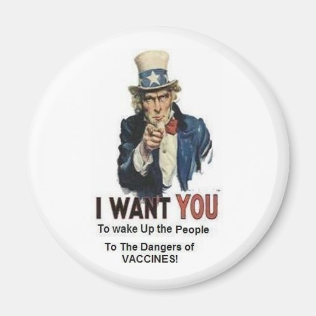 Íman Perigos Das Vacinas (Frente)