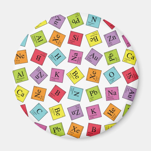 Íman Periódico Elementar (Frente)