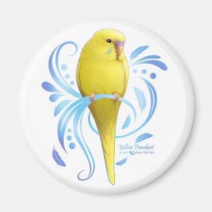 Íman periquito amarelo