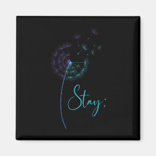 Íman Permanecer Semicolon Teal &amp; Suicídio De Dandel
